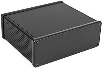 Hammond Electronics 1455U1601BK Universele behuizing 160 x 191 x 66 Aluminium Geëxtrudeerd Zwart (geëloxeerd) 1 stuk(s)