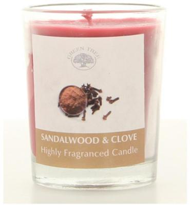 Green Tree Geurkaars Sandalwood & Clove (55 gram) Green Tree Geurkaars Sandalwood & Clove (55 gram)