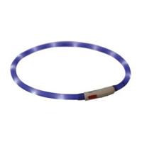 TRIXIE HALSBAND USB FLASH LIGHT LICHTGEVEND OPLAADBAAR ROYAL BLAUW 70X1CM - thumbnail