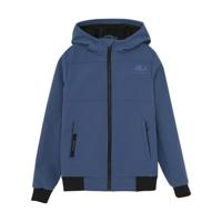 Indian Blue Jeans Zomer softshell jas jongens - blauw - capuchon - thumbnail