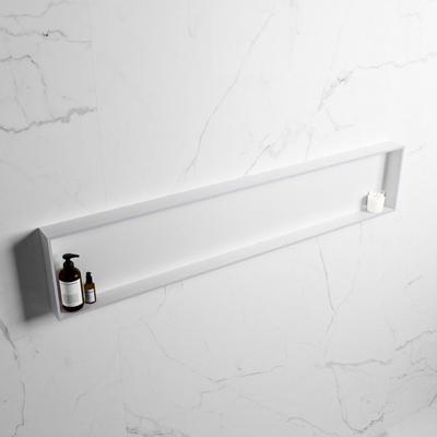 MONDIAZ EASY Nis 149,5x29,5cm in solid surface kleur Cale | Talc. 1 vak geschikt voor in- of opbouw