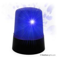 PartyFun Lights Tafellamp mini politie licht led blauw - thumbnail