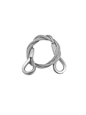 EUROLITE Steel Rope 600x3mm silver with Thimbles
