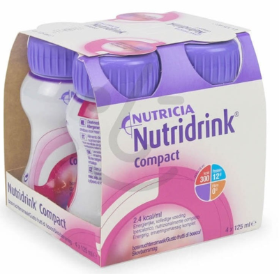 Nutridrink Compact protein rode vruchten 125 gram 4 Stuks