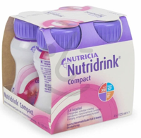 Nutridrink Compact protein rode vruchten 125 gram 4 Stuks - thumbnail