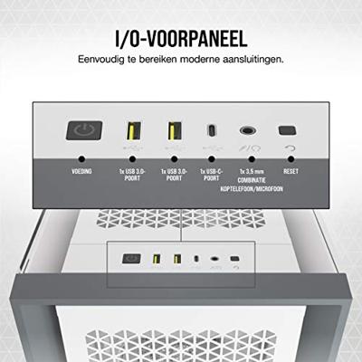 Corsair 5000D AIRFLOW Midi-tower PC-behuizing Wit Corsair 5000D AIRFLOW Midi-tower PC-behuizing Wit