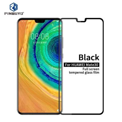 For Huawei Mate 30 PINWUYO 9H 2.5D Full Screen Tempered Glass Film(Black)