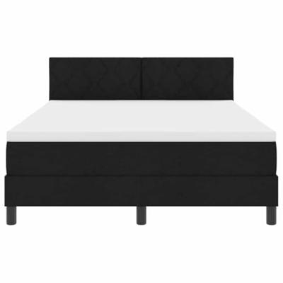 Boxspringbed met matras met matras Zwart 140 x 200 cm Stof