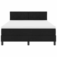 Boxspringbed met matras met matras Zwart 140 x 200 cm Stof - thumbnail