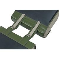 Basil urban load dubbele fietstas - waterdicht tarpaulin/polyester - groen/zand - 48-53l - thumbnail