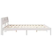 Bedframe Wit 180 x 200 cm Massief grenenhout - thumbnail