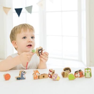 Classic World houten rijgkralen bosdieren