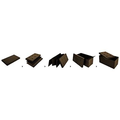 Monzana Zitbank - 80cm - met - opslagruimte - in - Bruin
