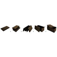 Monzana Zitbank - 80cm - met - opslagruimte - in - Bruin - thumbnail