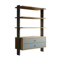 Meubella Boekenkast Wally - Groen - 104 cm - thumbnail