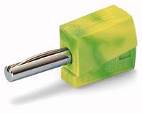WAGO Banaanstekker Stekker, recht Stift-Ø: 4 mm Groen, Geel 1 stuk(s) - thumbnail