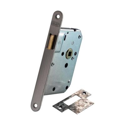 Nemef_YALE 1255 Loopslot | DM50mm | krukgat 8mm | voorplaat staal gelakt 20x174mm afgerond | messing dagschoot | DR 1+3/2+4 - 9125502533