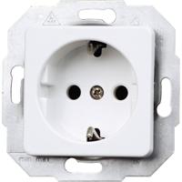 Kopp 113613087 Wandcontactdoos met randaarde Inzetstuk Europa Arctisch-wit, Mat 1 stuk(s) - thumbnail