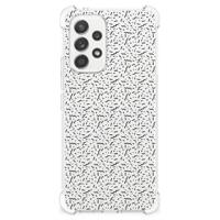 Samsung Galaxy A53 5G Doorzichtige Silicone Hoesje Stripes Dots - thumbnail