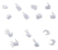 Megalomaria Unlimited Universe Model Kit Accessory Set Ex Hand Unit Female Type A WHITE Ver. - thumbnail