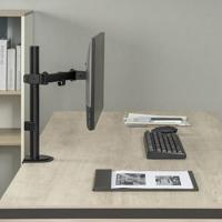 Maclean bureausteun voor LCD-monitor, enkele arm, VESA 75x75 en 100x100, 17-32", 9kg, MC-572N - thumbnail