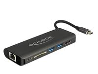 DeLOCK USB Type-C 3.1 Docking Station HDMI 4K 30 Hz, Gigabit LAN en USB PD functie dockingstation - thumbnail