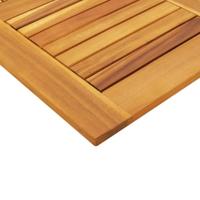 Tafelblad vierkant 80x80x2,2 cm massief acaciahout - thumbnail