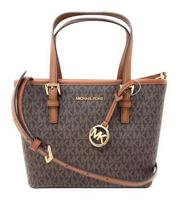 Dames handtas Michael Kors 35T9GTVT0B-BROWN Bruin 22 x 18 x 10 cm - thumbnail