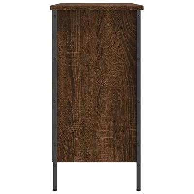 Schoenenkast 100x35x70 cm bewerkt hout bruineikenkleurig Schoenenkast 100x35x70 cm bewerkt hout bruineikenkleurig