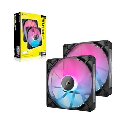 Corsair iCUE LINK RX140 RGB PC-ventilator Zwart (b x h x d) 140 x 140 x 25 mm Incl. LED-verlichting Corsair iCUE LINK RX140 RGB PC-ventilator Zwart (b x h x d) 140 x 140 x 25 mm Incl. LED-verlichting