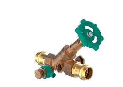 Kirchhoff Y-type ventiel, 18 mm, met aftap, (V-Press) - 988619255