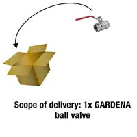 GARDENA 07336-20 Kogelkraan 3/4 Zilver, Rood - thumbnail