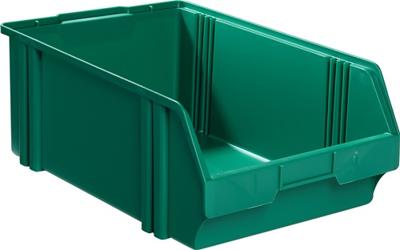 LA-KA-PE Magazijnbak | L500/450xB300xH180 mm | PS groen | 10 stuks - LK1 GRÜN LK1 GRÜN