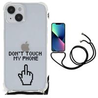 iPhone 14 Plus Anti Shock Case Finger Don't Touch My Phone - thumbnail