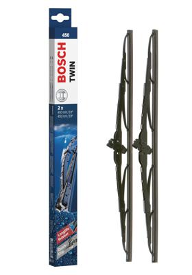 Bosch ruitenwissers Twin 450 - Lengte: 450/450 mm - set wisserbladen voorzijde 450