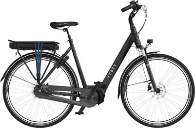 Vyber Ride E1 378Wh 28 Inch 57 cm Dames 7V Hydraulische schijfrem Zwart/Blauw