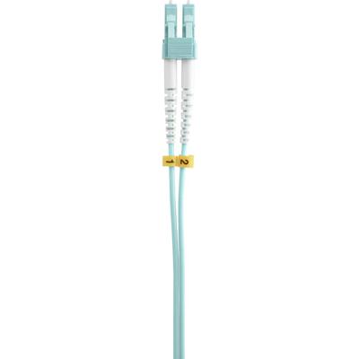 Renkforce RF-4491748 Glasvezel Optische vezel Aansluitkabel 1.00 m Aqua-blauw [1x LC-stekker - 1x LC-stekker] 50/125 µ Multimode OM3