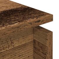 Salontafel 68x50x38 cm bewerkt hout oud houtkleurig - thumbnail