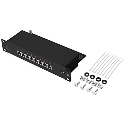 Renkforce RF-4870828 8 poorten Netwerkpatchpaneel 254 mm (10) CAT 6A 1 HE Ingericht