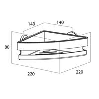 Tiger Noon Douchemand Hoek Mat Zwart - thumbnail