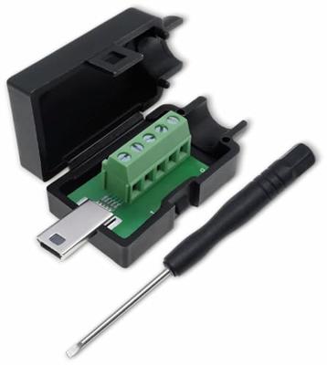 Quadrios 2001C206 Mini-USB 2.0 modulaire stekkerset, type B Stekker, recht 1 stuk(s)
