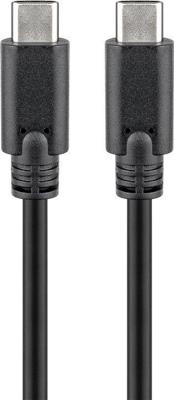 Goobay sync & charge super speed usb-c kabel (zwart, 3 meter)
