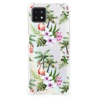 OPPO A53 5G | A73 5G Case Anti-shock Flamingo Palms - thumbnail