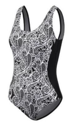 Beco badpak Lady C-cup polyamide/elastaan wit/zwart