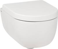 Wandtoilet Clou Hammock 49cm Randloos Keramiek Glans Wit (Zonder Zitting) - thumbnail