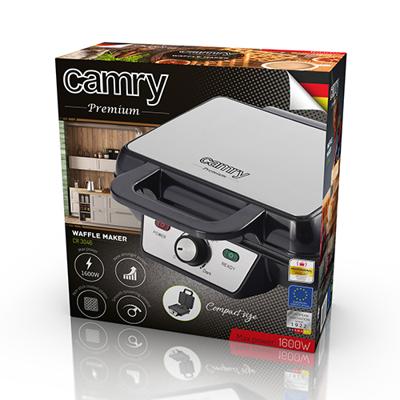 Camry CR 3046 wafelijzer 2 wafel(s) Zwart 1000 W