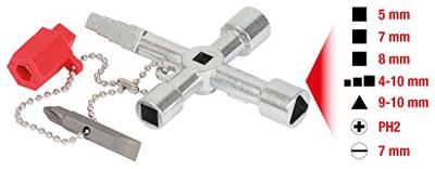 KS Tools 1301020 Schakelkastsleutel Zinkspuitgietwerk 1 stuk(s)