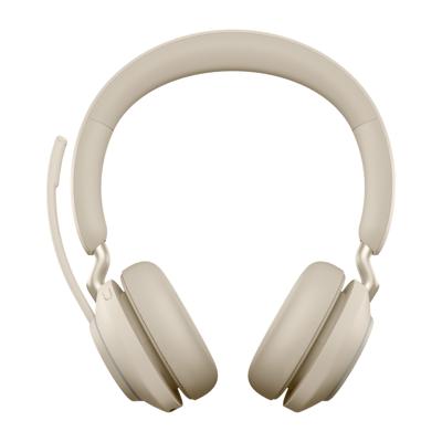 Jabra Evolve2 65 Headset Draadloos Hoofdband Kantoor/callcenter USB Type-C Bluetooth Beige