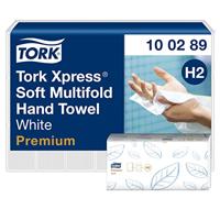 Handdoek Tork H2 100289 Premium 2laags 21,2x25,5 cm 21x150st - thumbnail