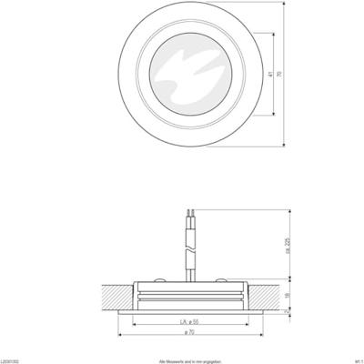 EVN L20301302 EVN Lichttechnik LED-inbouwlamp LED LED vast ingebouwd 3 W Chroom